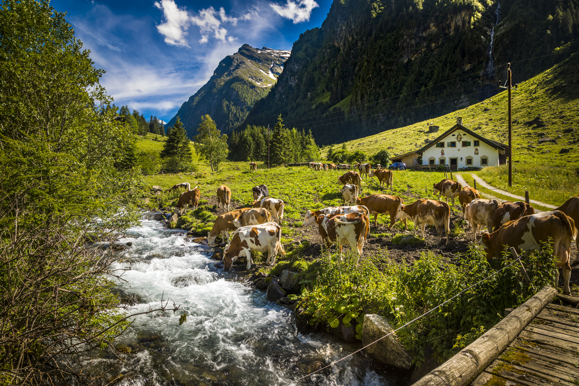 Wageralm — Kupferkessel über offener Feuerstelle